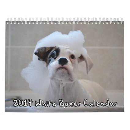 2014 White Boxer Calendar