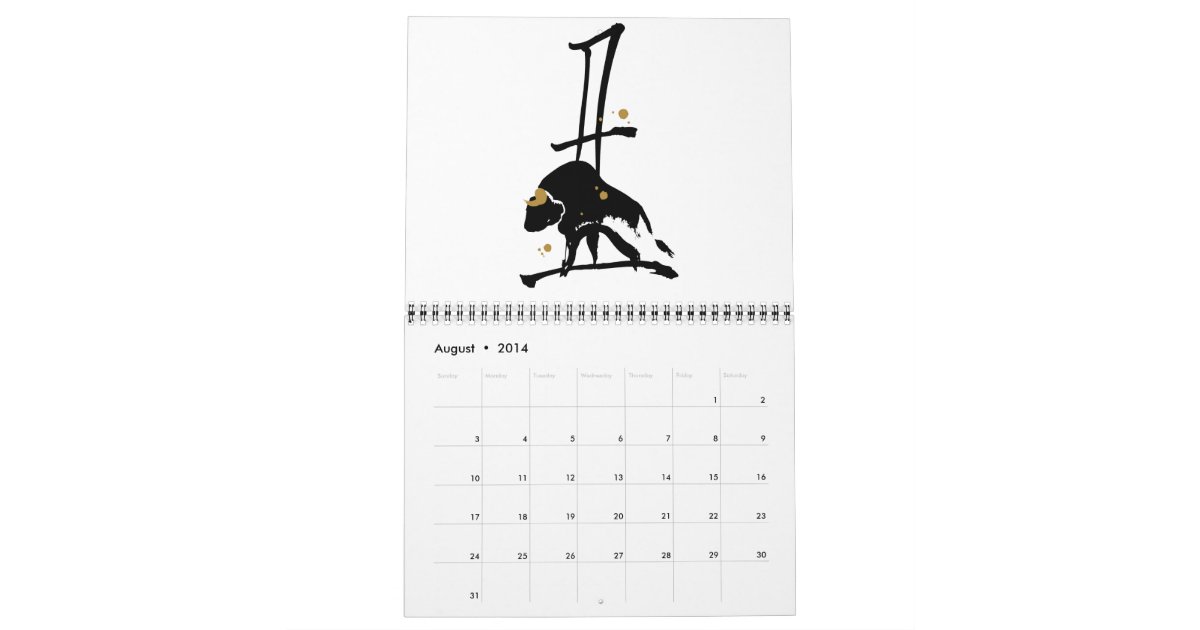 2014 - Year of Horse Chinese Zodiac Calendar | Zazzle