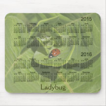 2015-2016 Ladybug Calendar Mousepad