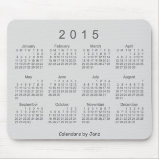 2015 Calendar mousepad