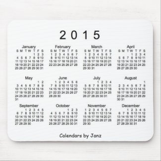 2015 Calendar mousepad