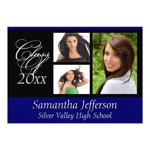2015 Choose a Color Graduation Invitations 5" X 7" Invitation Card