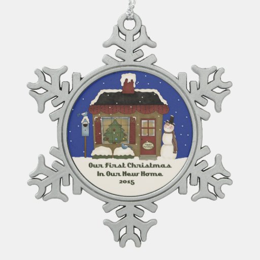 2015 new home 1st christmas snowman snowflake pewter 2015 new home 1st christmas snowman snowflake pewter
