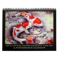 2015 Vintage Ads, Fine Art and Photos Wall Calendars