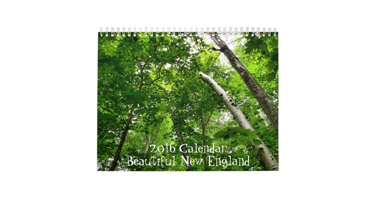 2016 Beautiful New England Calendar Zazzle