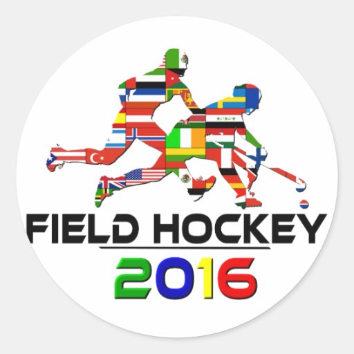 2016 Field Hockey Classic Round Sticker Zazzle