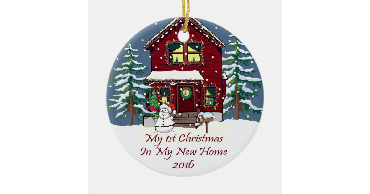 2016 my new home christmas ceramic ornament zazzle 2016 my new home christmas ceramic ornament zazzle
