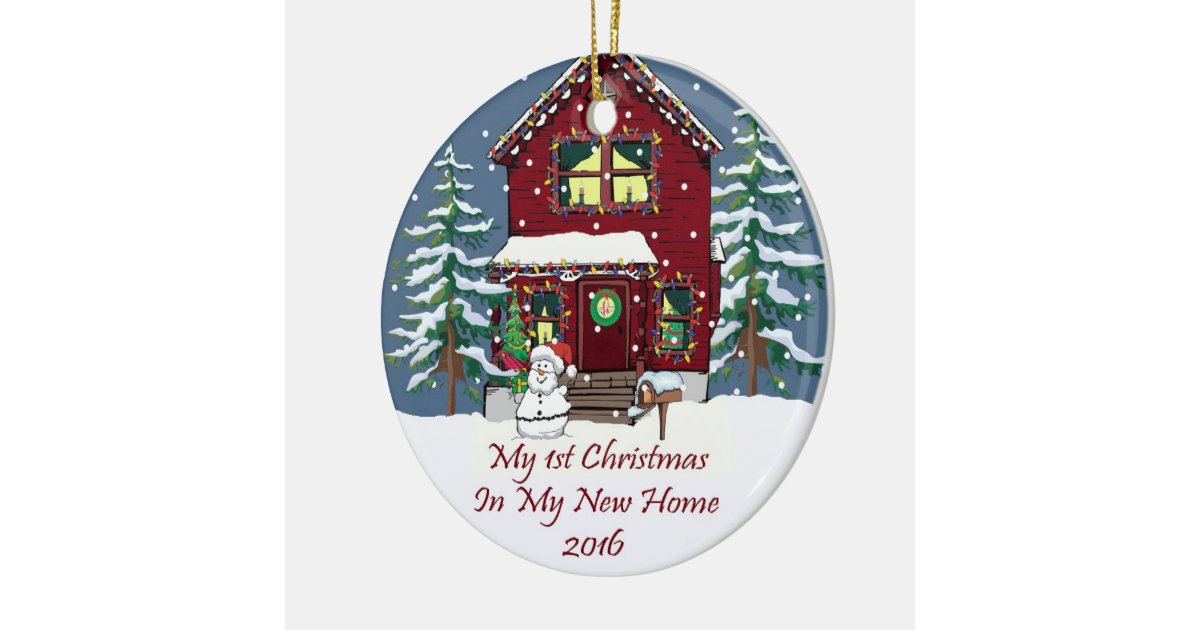 2016 my new home christmas ceramic ornament zazzle 2016 my new home christmas ceramic ornament zazzle