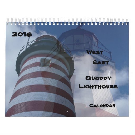 2016 Quoddy Lighthouses Calendar Zazzle