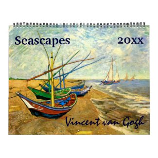 2016 Vincent van Gogh Seascapes Maritime Nautical Calendar