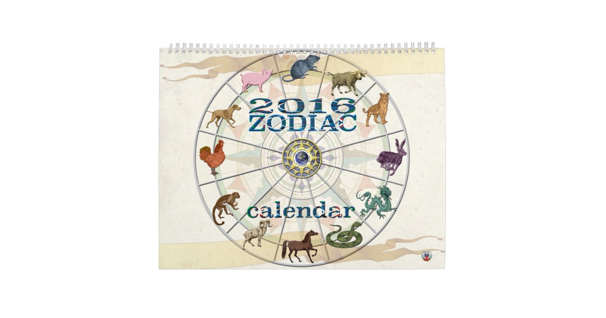 2016 Zodiac Calendar Zazzle