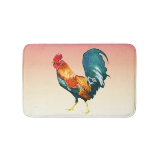 2017 Chinese New Year of the Rooster Bath Mats