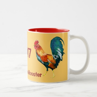 2017 Red Year of the Rooster Chinese New Year Mug