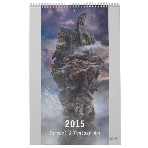 201X Digital Surreal & Fantasy Art Wall Calendar Zazzle