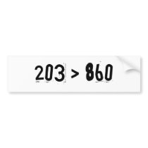 203 > 860 BUMPER STICKERS