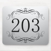 203 Area Code Mouse Pads