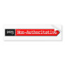 203-Non Authoritative Bumper Sticker