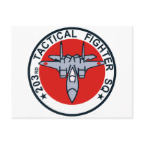 203SQ Tactical Fighter Patch Post Cards