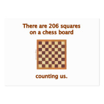 206 Chess Squares Business Card