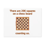 206 Chess Squares Postcards