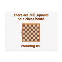 206 Chess Squares Postcards