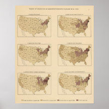 206 Manufactures/sq mile Poster