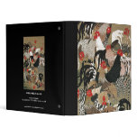20. 群鶏図, 若冲 Flock of Roosters, Jakuchu Vinyl Binder