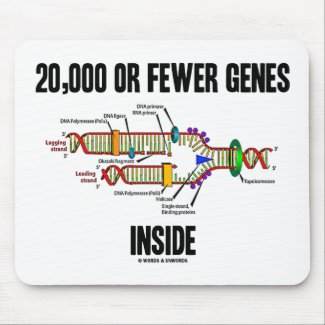 20,000 Or Fewer Genes Inside (DNA Replication) Mousepads