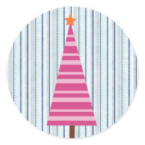 20 - 1.5" Envelope Seal Christmas Tree Pink/Orange Sticker
