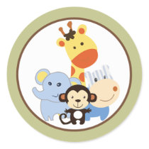 20 - 1.5" Envelope Seal Jungle Play Sticker