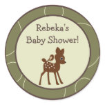 20 - 1.5" Favor Stickers Forrest Animal Owl Deer