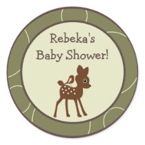 20 - 1.5" Favor Stickers Forrest Animal Owl Deer