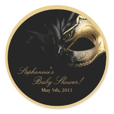 20 - 1.5"  Favor Stickers Masquerade Mask Sweet 16