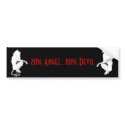 20% Angel, 80% Devil bumper stickers