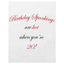 20 Birthday spankings Flyer Design