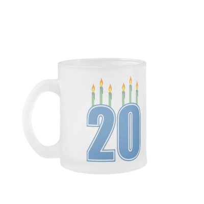 20 Candles (Blue / Green) Mug by LushLaundry
