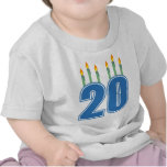 20 Candles (Blue / Green) Tee Shirts