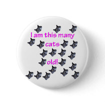 20 Cat Heads Old Button