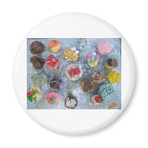 "20 Cupcakes" magnets