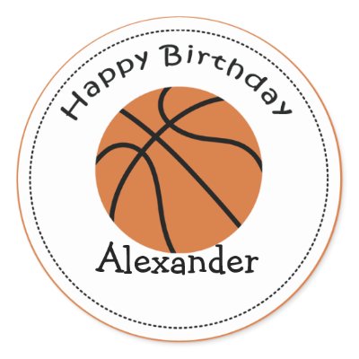 20 Customizable Cupcake Toppers Basketball Stickers by allpetscherished