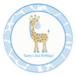 20 Customizable Cupcake Toppers Jungle Giraffe Sticker