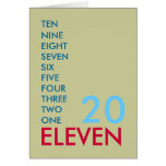 20 ELEVEN (2011) Greeting Card