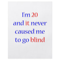20 Never gone blind Flyer