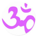 20 Om Stickers Purple by SpunkyMonkeyShop 20 Om Stickers Purple