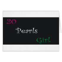 20 pearls cards