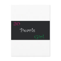 20 pearls postcards