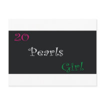 20 pearls postcards