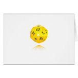 20-sided Die Greeting Card