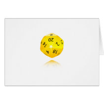 20-sided Die Greeting Card