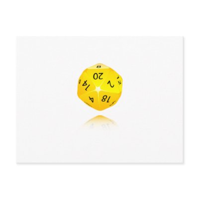 20-sided Die Postcards by GMCPublishing